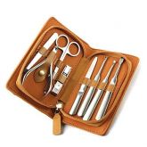Aço inoxidável cortador de unhas manicure 8pcs kit